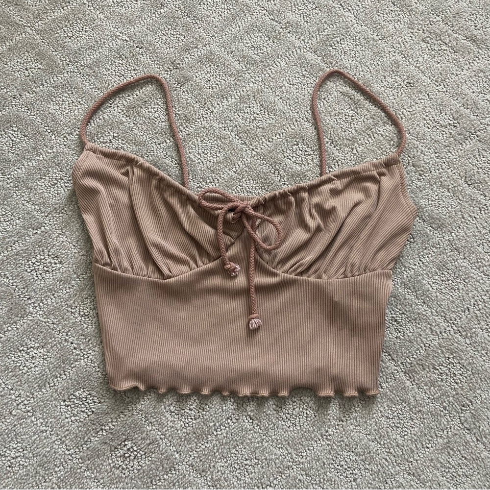 SHEIN Tie Front Top